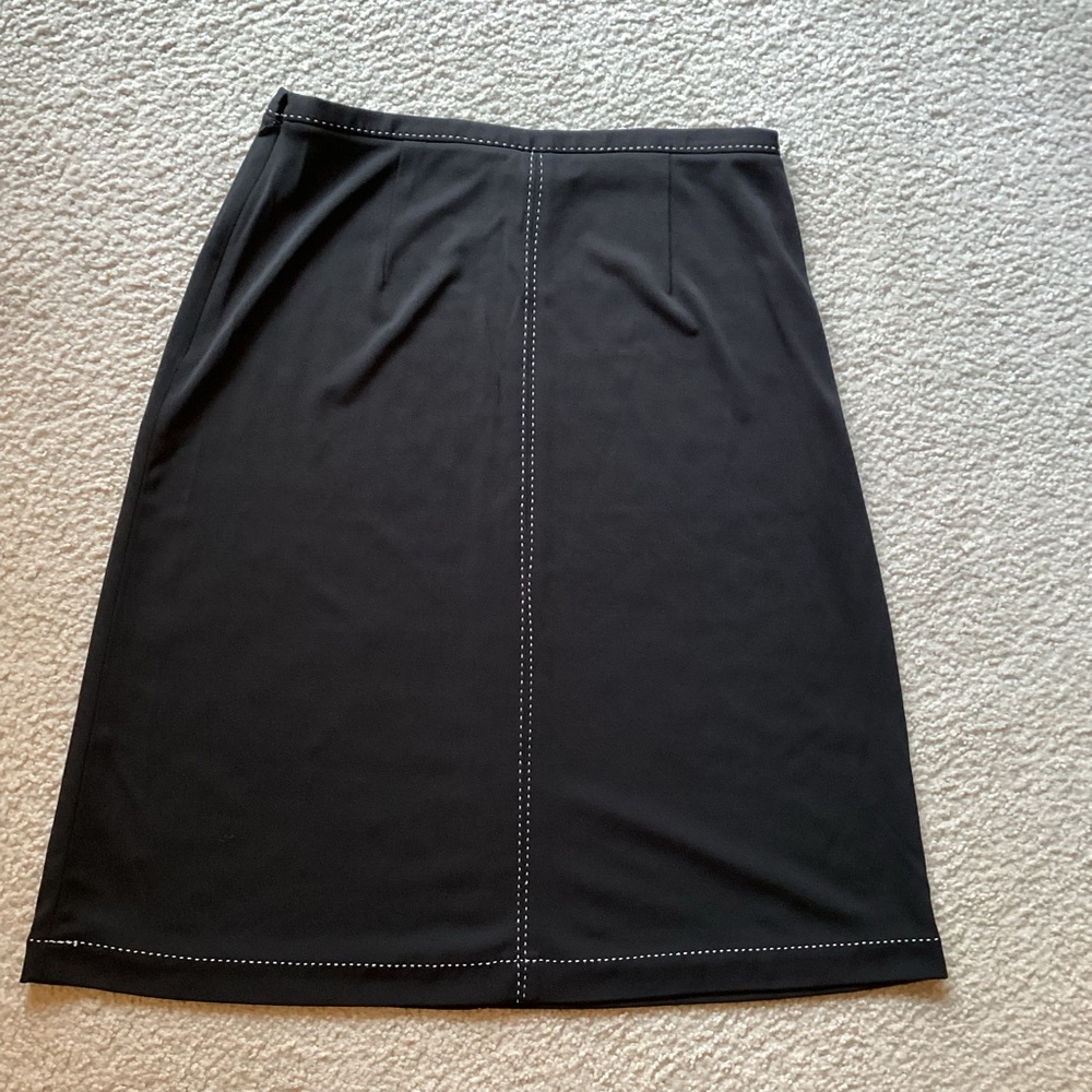 Black Anne Taylor Midi Skirt